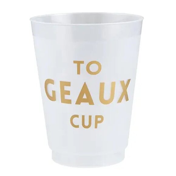 NWT Santa Barbara Design Studio Frosted 'To Geaux Cup" - Picture 1 of 1